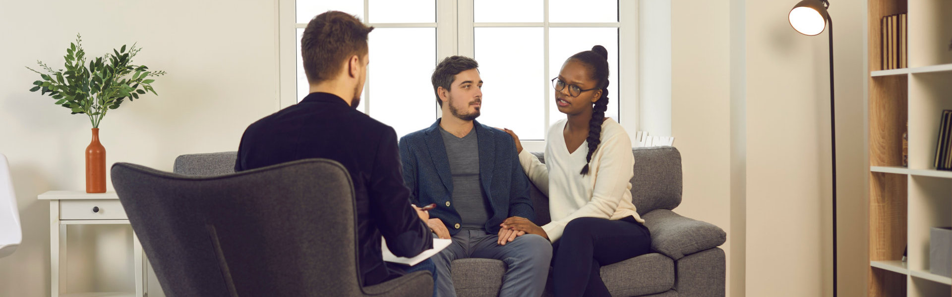 young couple having a consultation